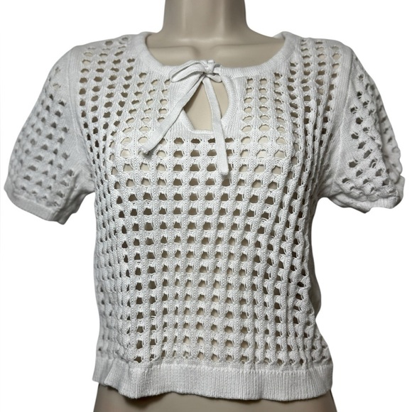 DKNY Jeans Sweaters - DKNY JEANS Women’s Size Small White Knit Sweater pull over